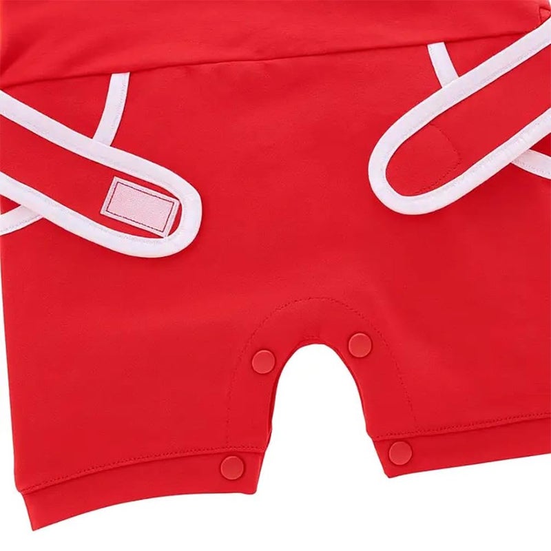 stylesilove Baby Boy Car Racer Romper - Cotton Short Sleeve Outfit for Birthday, Halloween, Toddler Clothes (Red, 12-18 Months) - Image 5
